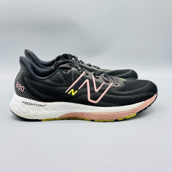 New Balance Shoes Womens 11 Black Pink Fresh Foam X 880 v13 Running Sneakers - Picture 1 of 12